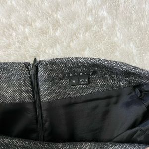 Theory Gray Pencil Skirt